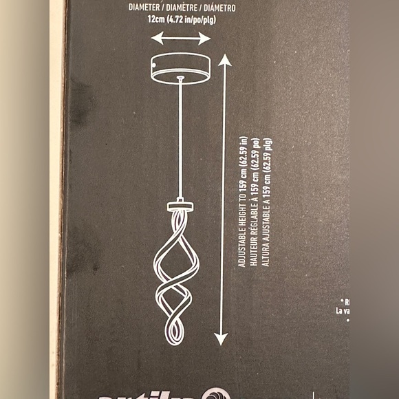 Artika Swirl 13-Watt Light Chrome Integrated LED Mini Pendant Light Fixture - Picture 15 of 16